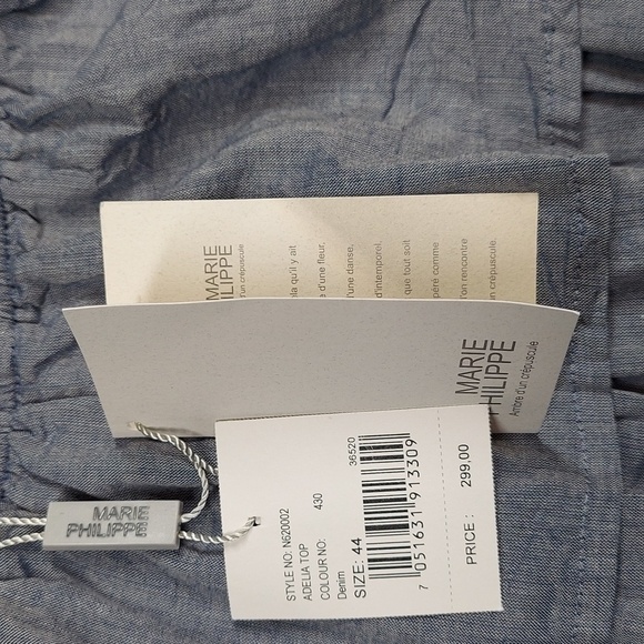 Marie Philippe Adelia Ruffled Top Size M - Picture 7 of 7